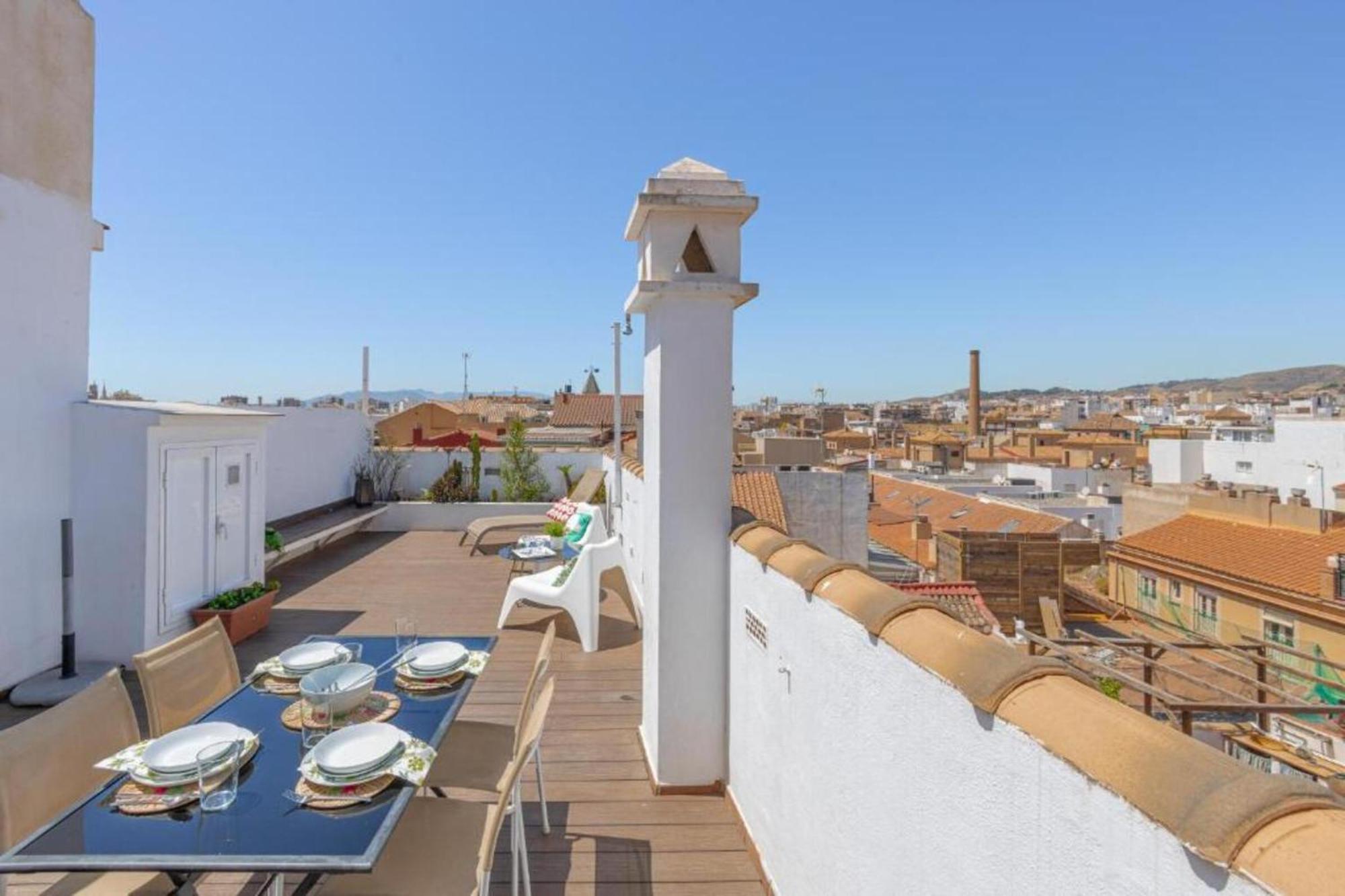 C20 - Adorable Apartment In The Center With Sun Terrace Malaga Bagian luar foto